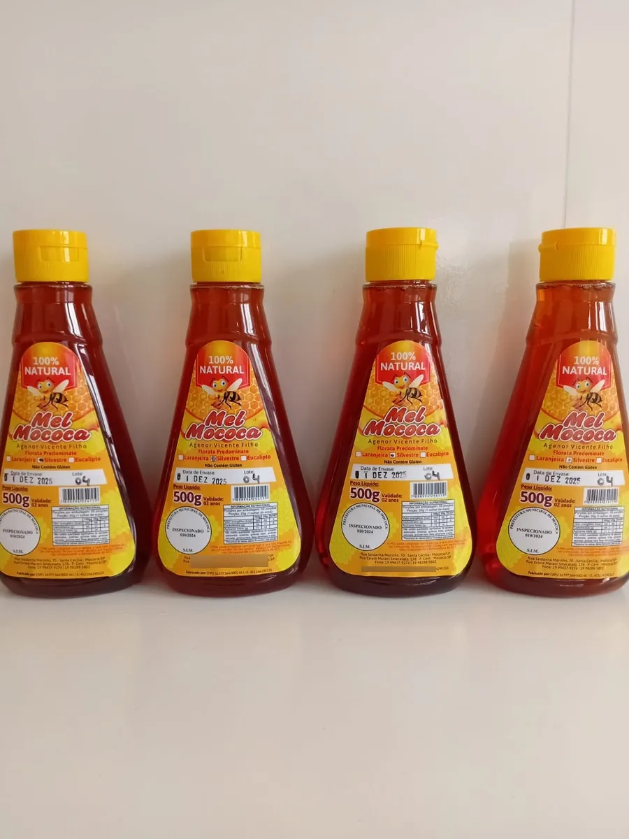 Kit 4 Mel 500g | Florada Silvestre | Mel Mococa